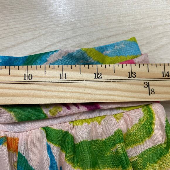Her‎ Destiny Tropical Voluminous Maxi Skirt Women M Rainbow Vacay Paradise NWT - Picture 11 of 15
